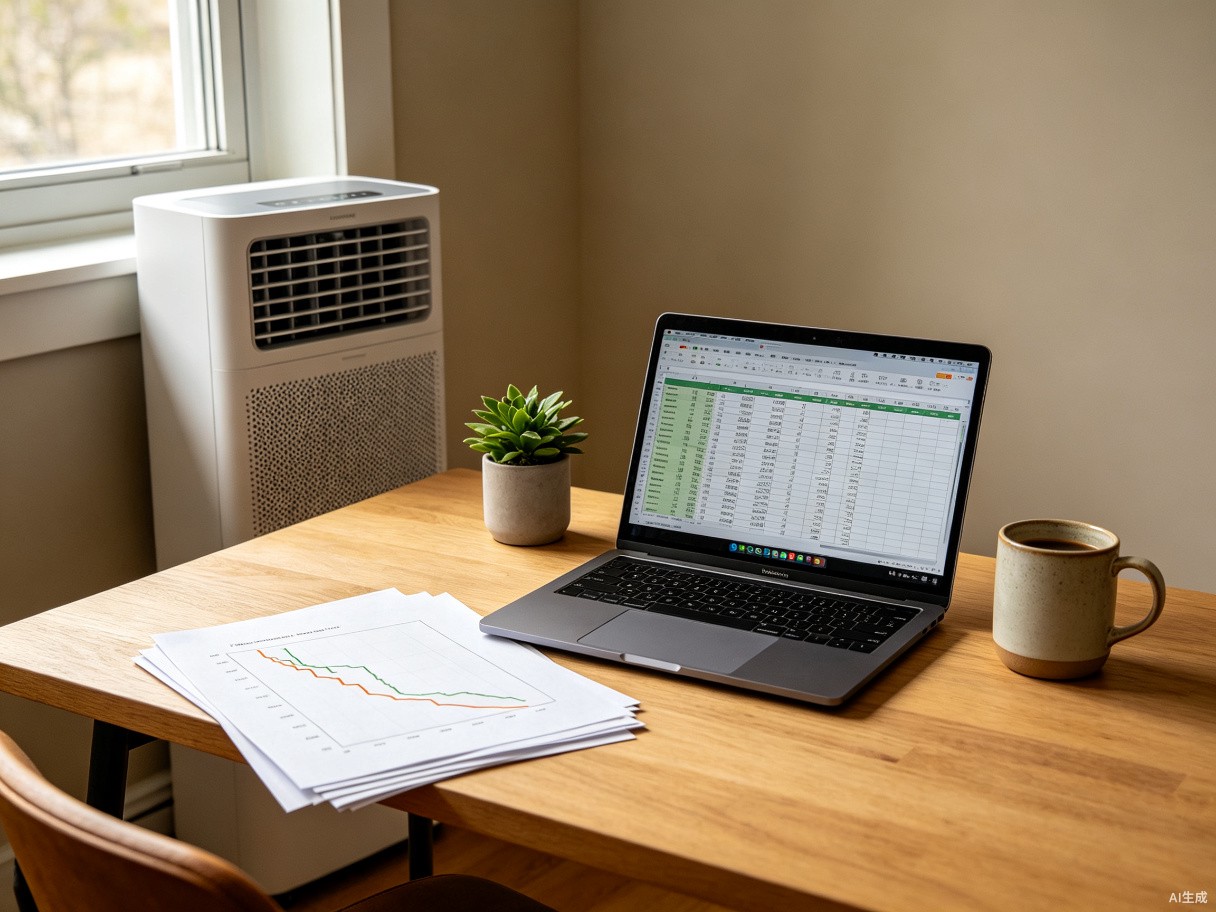 CoolCove in a home office with energy savings concept